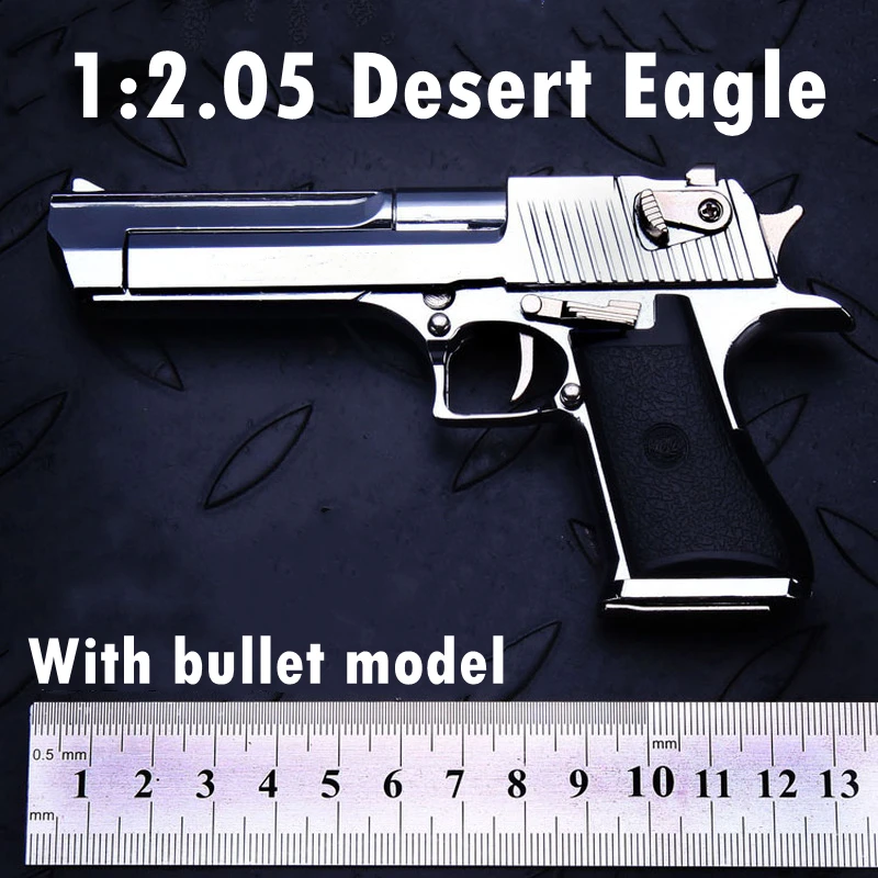 

Металлический пистолет Desert Eagle в масштабе 1:2, 1 шт.