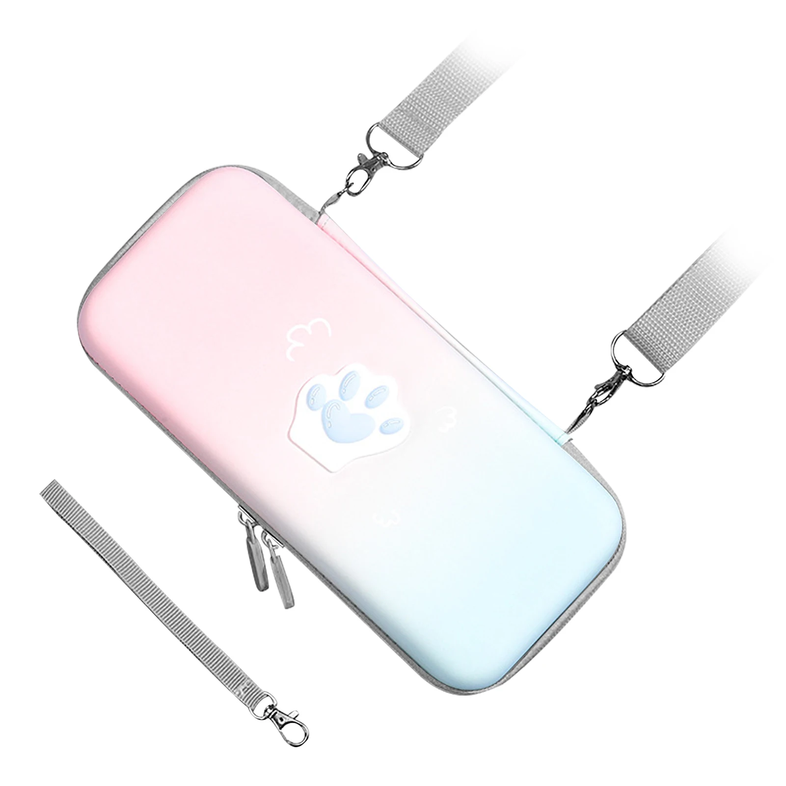 Чехол для переноски Cute Cat Paw из искусственной кожи с жестким защитным чехлом