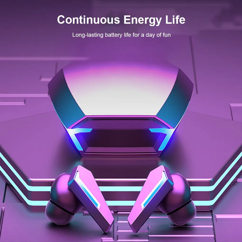 

Earbuds In-ear Bluetooth-compatible Stereo Handsfree Earphones Low-latency Lossless Call Cellphone Headsets Gray