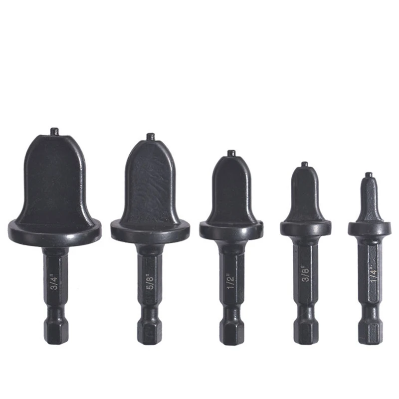 

5Pcs Air Conditioner Conditioning Tube Expander Swaging Tool Drill Bit Pipe 1/4Inch 3/8Inch 1/2Inch 5/8Inch 3/4Inch
