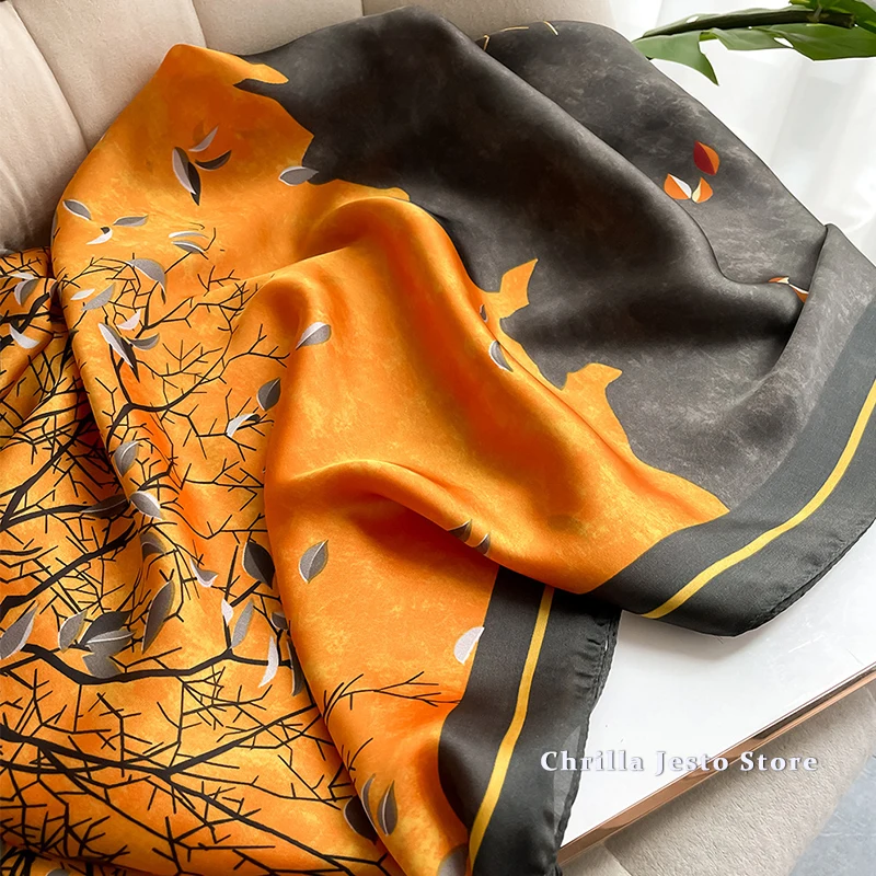 Женские Модные Лоскутные Цветные Шарфы с цветочным принтом большого размера 110