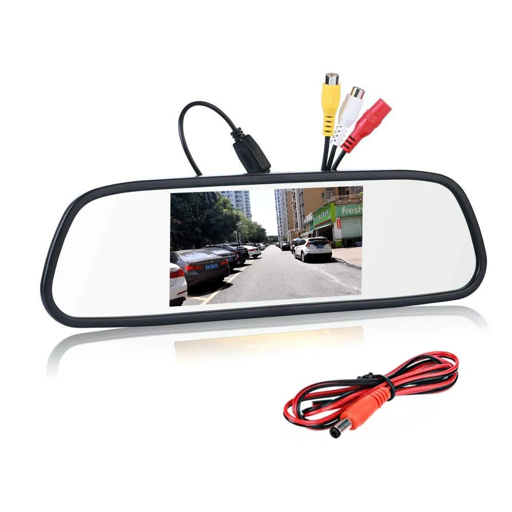 

BOENKAI 5 Inch TFT LCD Mirror Screen Monitor 800*480 For Car Rear View Reverse Backup Parking Camera GPS VCR DVD