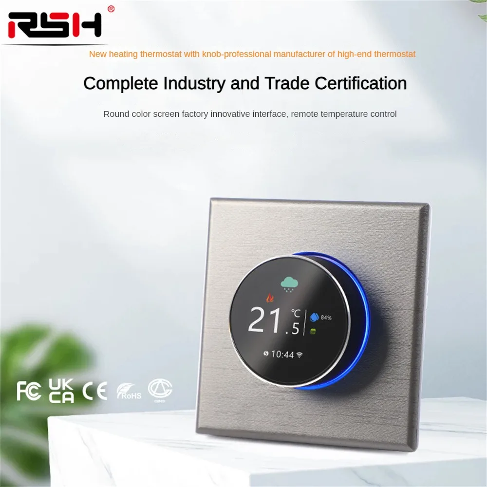 

R Convenient Energy Saving Precise Temperature Control High Hardness Tempering Smart Home Compatible Panel Switch Innovative