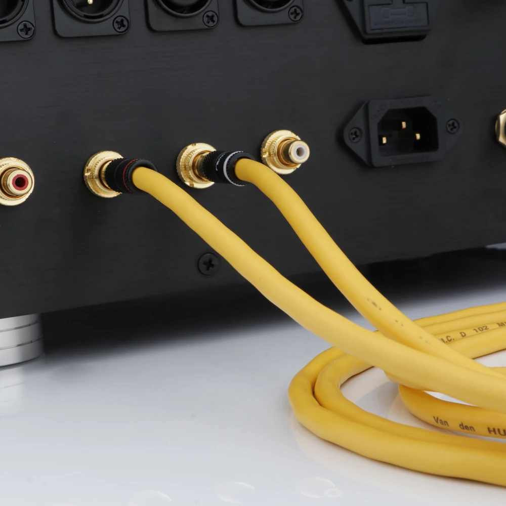 Brand new Hifi Audio D102 MK III Silver Plated Rca interconnect Cable with Gold RCA Plug | Electrical Socket &amp Plugs Adaptors