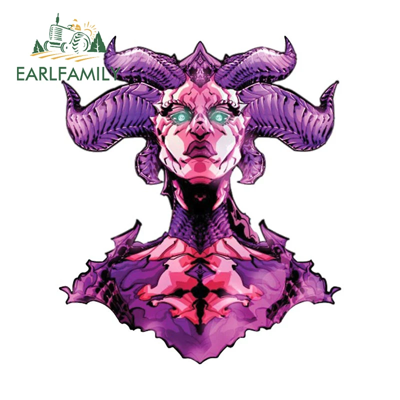 

EARLFAMILY 13 см x 11,9 см; Диабло; Лилит; Игровые автомобильные наклейки; Водонепроницаемые солнцезащитные наклейки; Windows; Оформление в багажнике