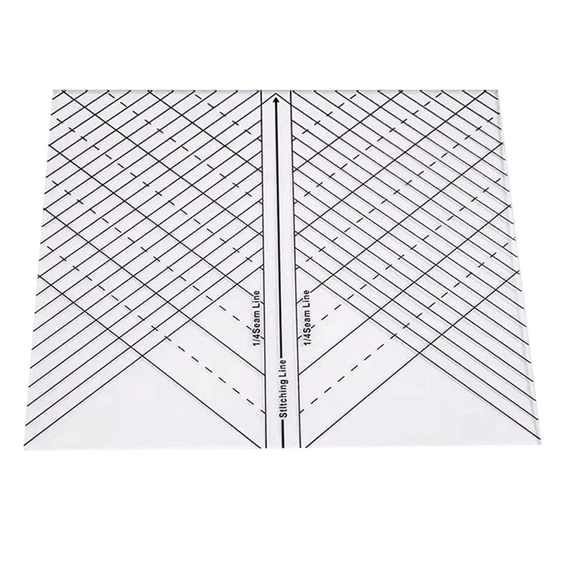 

Patchwork Arc Quilting Straight Ruler Sewing Tools Quilting Grip Template Rulers for Sewing Crafting 1/4 Inch Seams