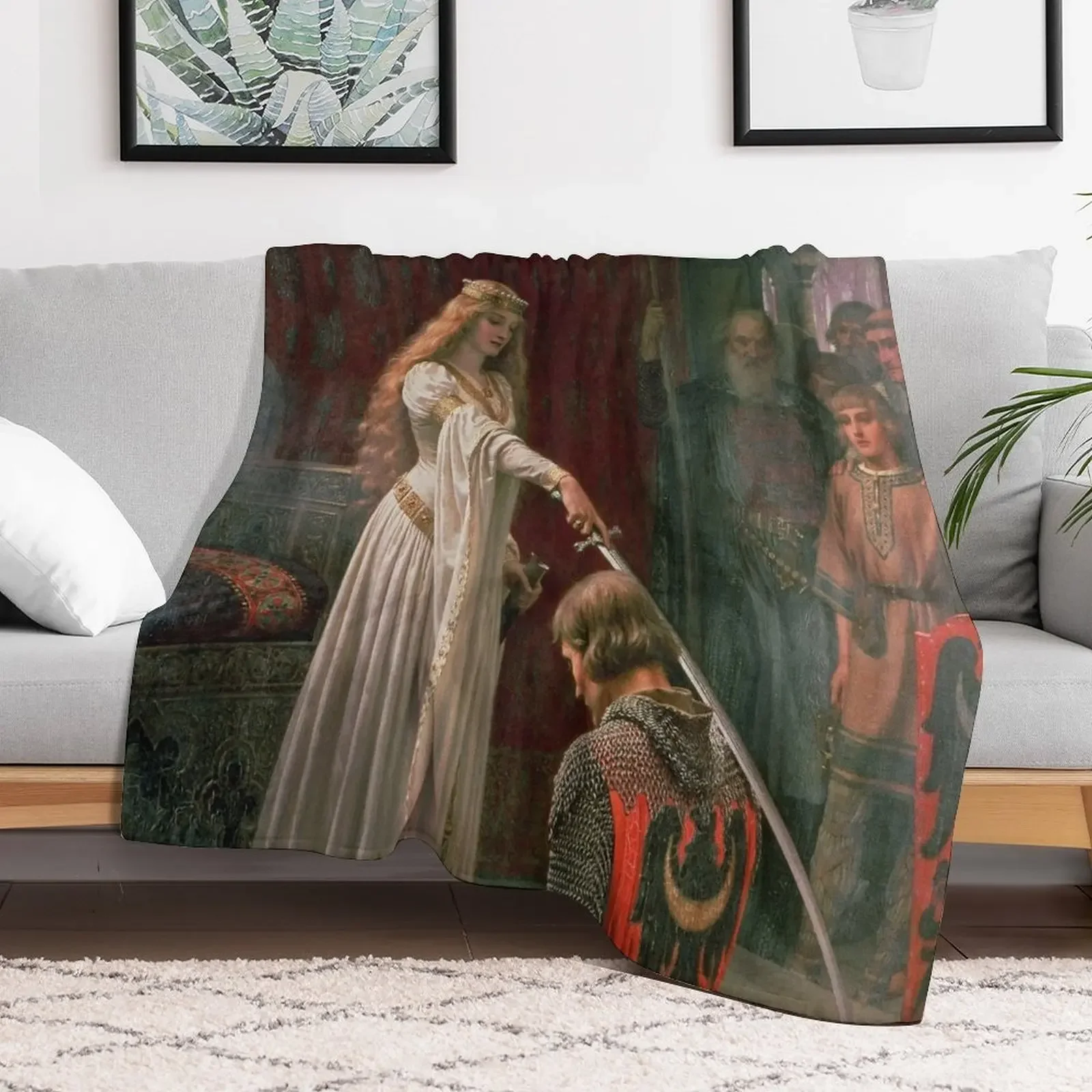 Награда Эдмунд Блэр Лейтон средневековый рыцарь Меч и леди оригинальная картина