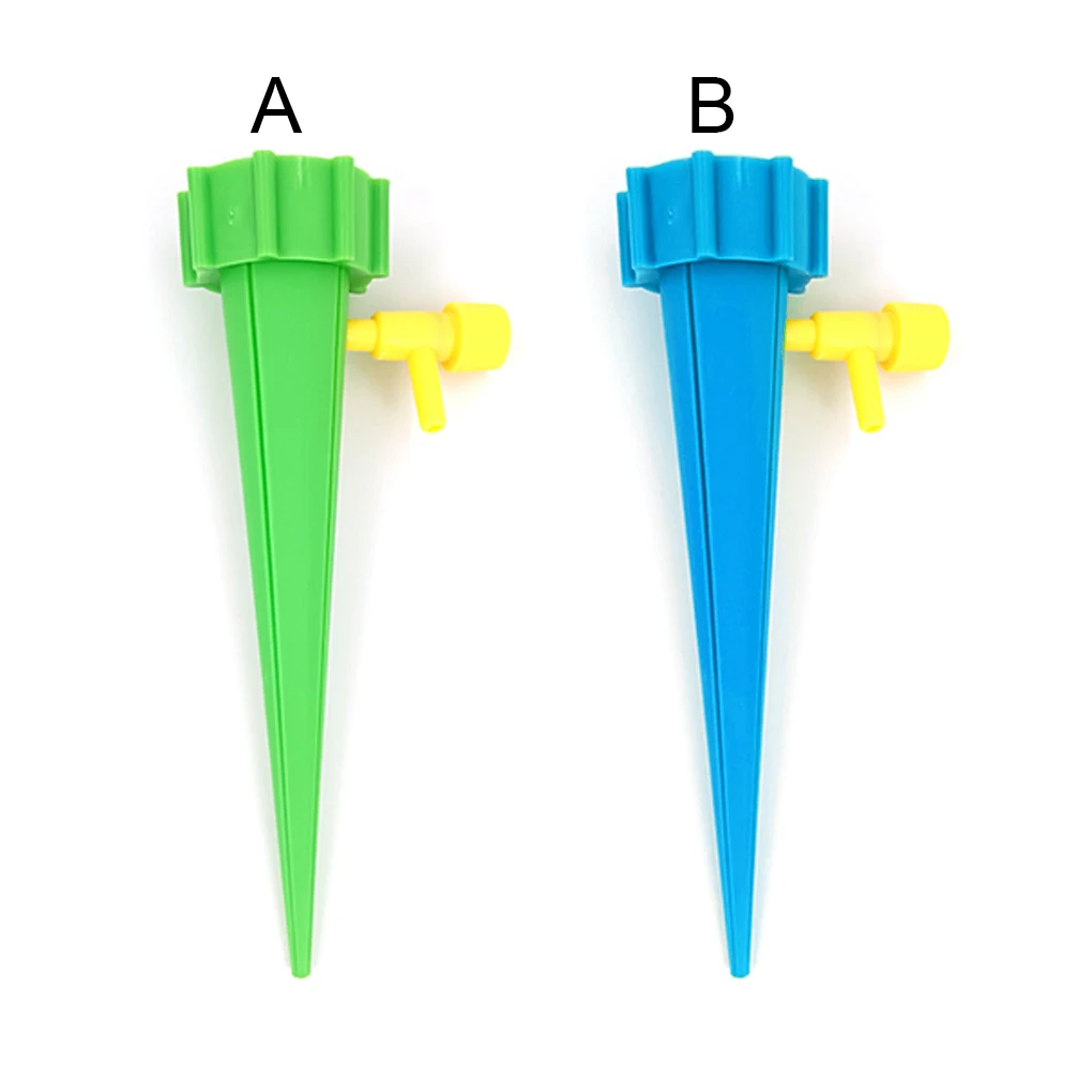 

Irrigation System Dripper with Adjustable Valve Watering Spike Lawn Yard Plants Drip for Vegetables Flower Green