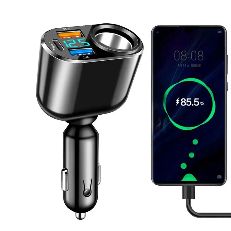 

Fast Charging Car Charger 90w Fast Charging Automobile Chargers Automobile Cell Phone Charger Outlet For Off-Road Vehicles Cars