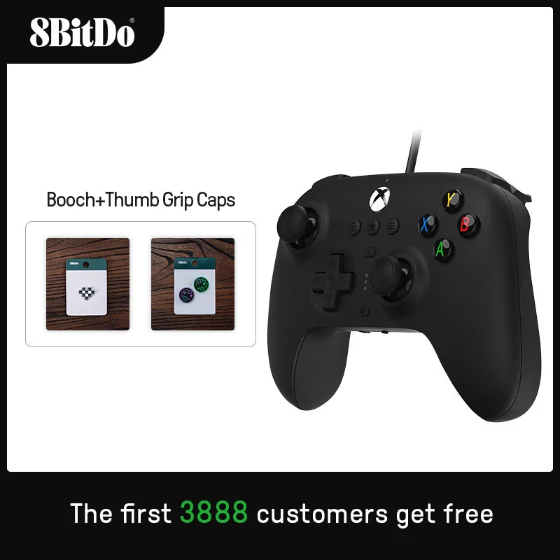 8BitDo - Ultimate Wired Controller for Xbox Series, Series S, X, Xbox One, Windows 10, 11