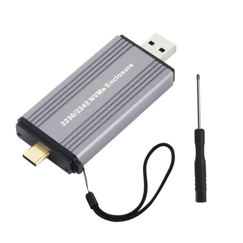 

Hard Drive Case 10Gbps Aluminum NVMe Caddy Tool-Free Adapter Professional And Multifunctional Solid Disk Enclosure NVMe Hard
