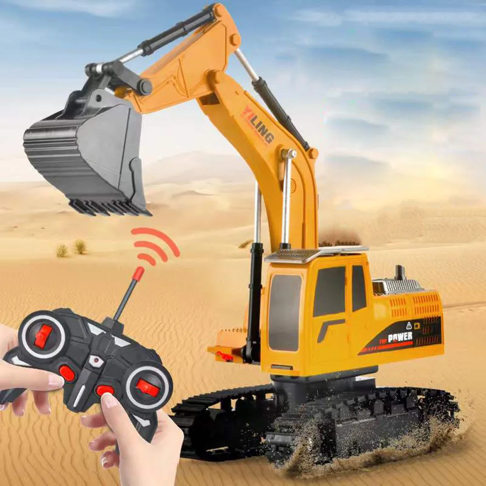 

2.4Ghz 6 Channels 1:24 RC Excavator Toy RC Engineering Car Children Boy Competition RC Engineering Vehicle Model Toys Kids Gift