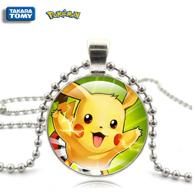 Ожерелье из серии аниме Покемон стеклянное ожерелье кулон ювелирные изделия