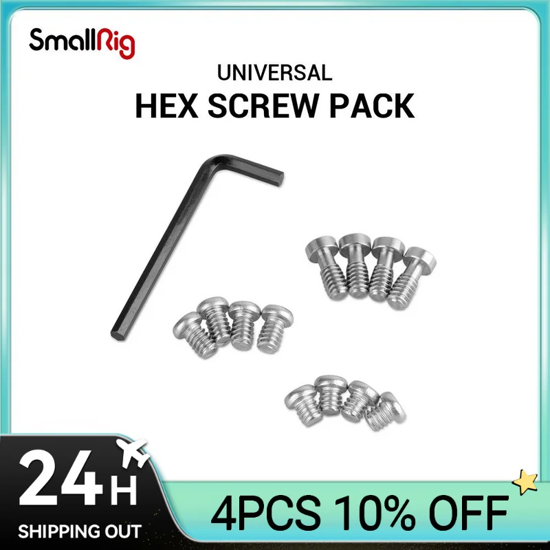 

SmallRig Camera Screw Hex Screw 1/4 Inch 12pcs Pack for Camera Accessory replacement -1713
