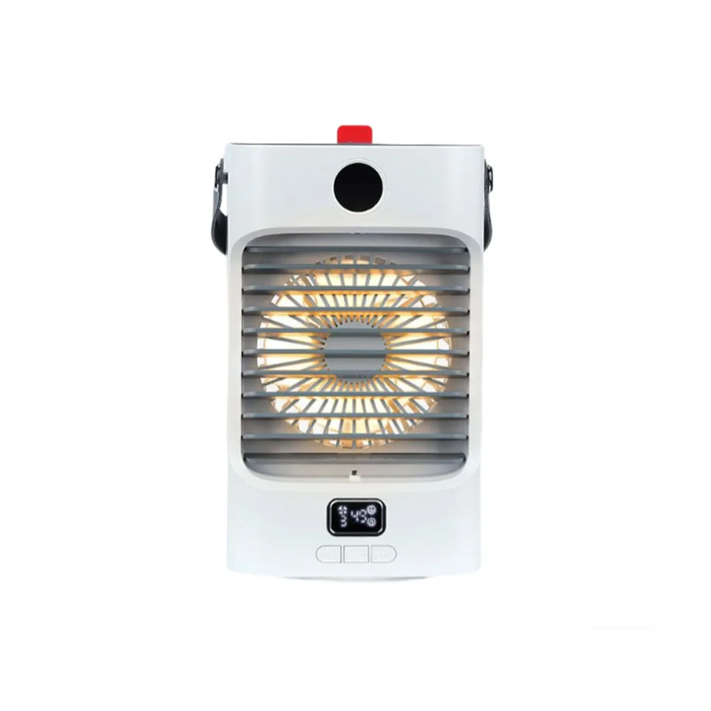 

Air Cooler Spray Humidifier Desktop Conditioner with Light Night-light Water Cooling Fan Purifier Bedroom Living Room