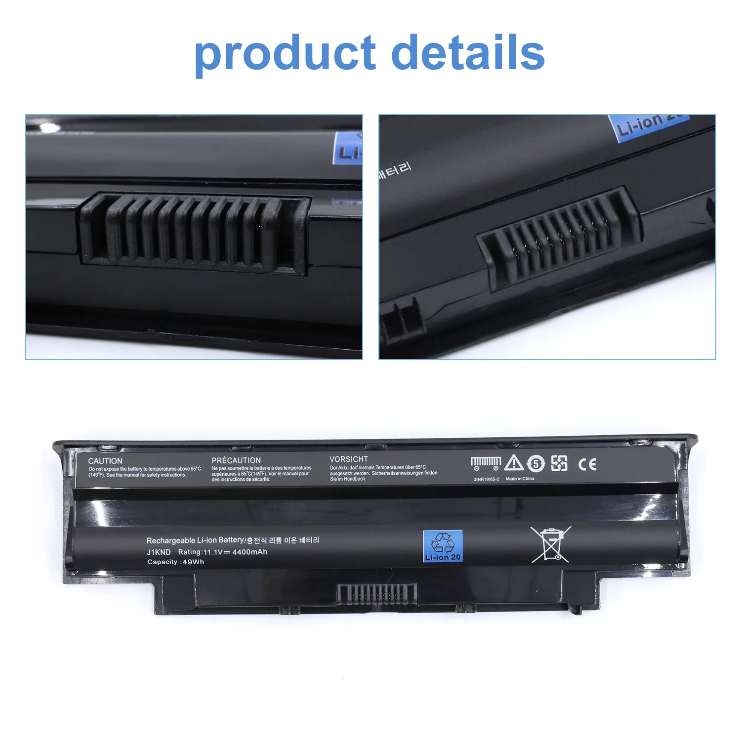 Аккумулятор для ноутбуков Dell Vostro 3450, 3550, 3750, N5110, N5010, M5010, M5030, M5040, M5110, 3420, 3520, N5030, N5040, N5050, N7010, N7110 (J1KND) (art.: 3920d93cd57fc) - 3920d93cd57fc