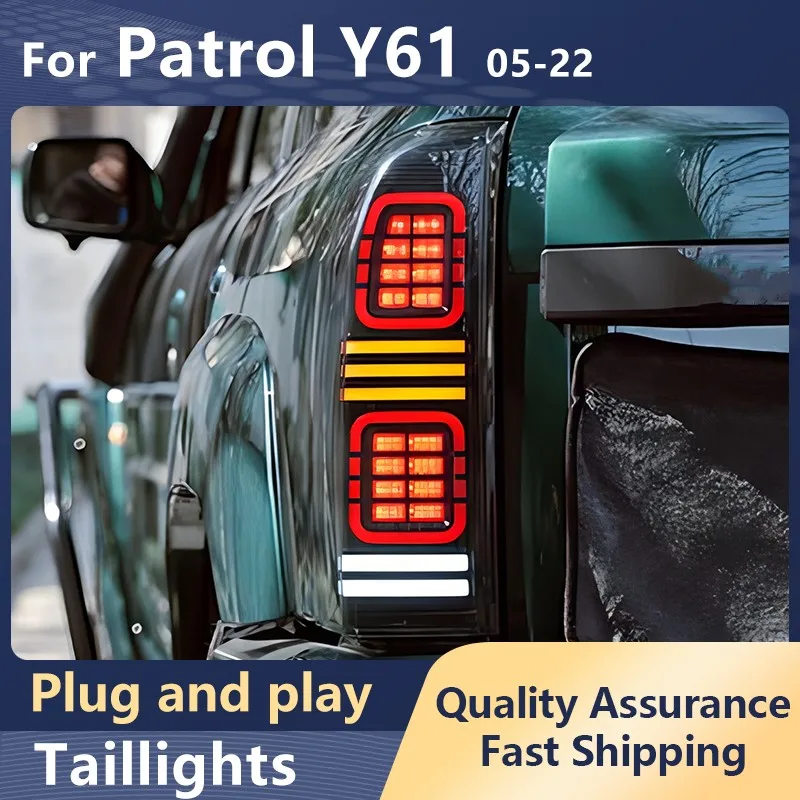 Задние фары для автостайлинга Nissan патруль Y61 2005-2022 светодиодный анимация DRL