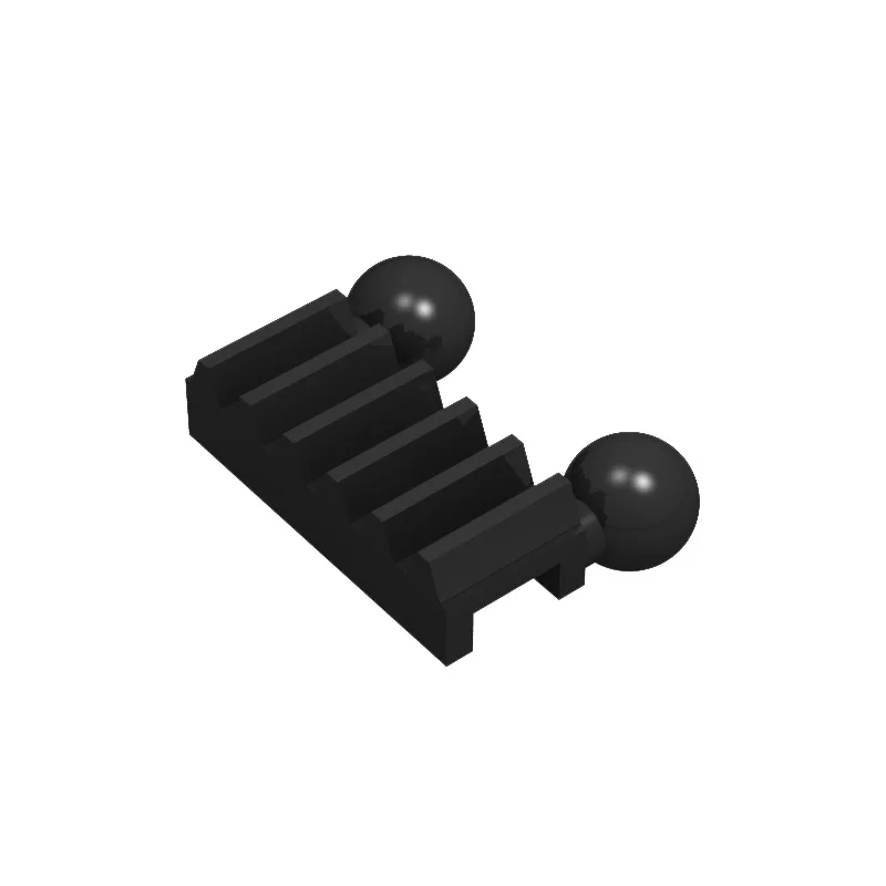 

Building Blocks Compatible with LEGO 6574 Technical Gear Rack 1 x 2 with 2 Tow Ball MOC Accessories Parts Assembly Set Brick DIY