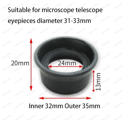 1 шт., внутренний диаметр 30 мм, окуляр астрономического телескопа, защита для микроскопа, резиновая защита для глаз