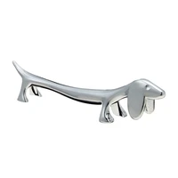 cute dog chopsticks holder stainless steel spoon rest shelf fork storage rack home hotel dining table decoration supplies tools