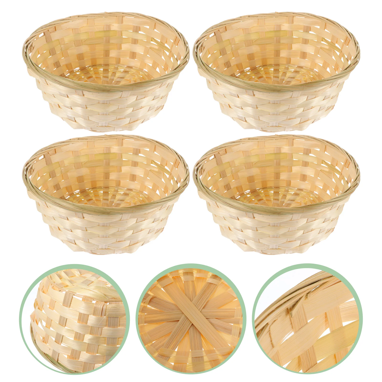 

Корзина тканая 4 шт., товары для гостиной, контейнер для овощей, для фотосъемки дома в помещении