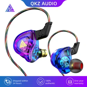9colors qkz ak6 dmx earphone hifi bass dual drive wired headphones with mic noice cancelling headset monior music earbuds sport free global shipping