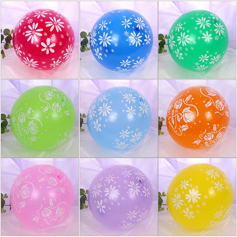 

10pcs Cute Mixed Happy Birthday Party Latex Printed Balloons Balloon Wedding Decoration Party Supplies Birthday Decoration Girl