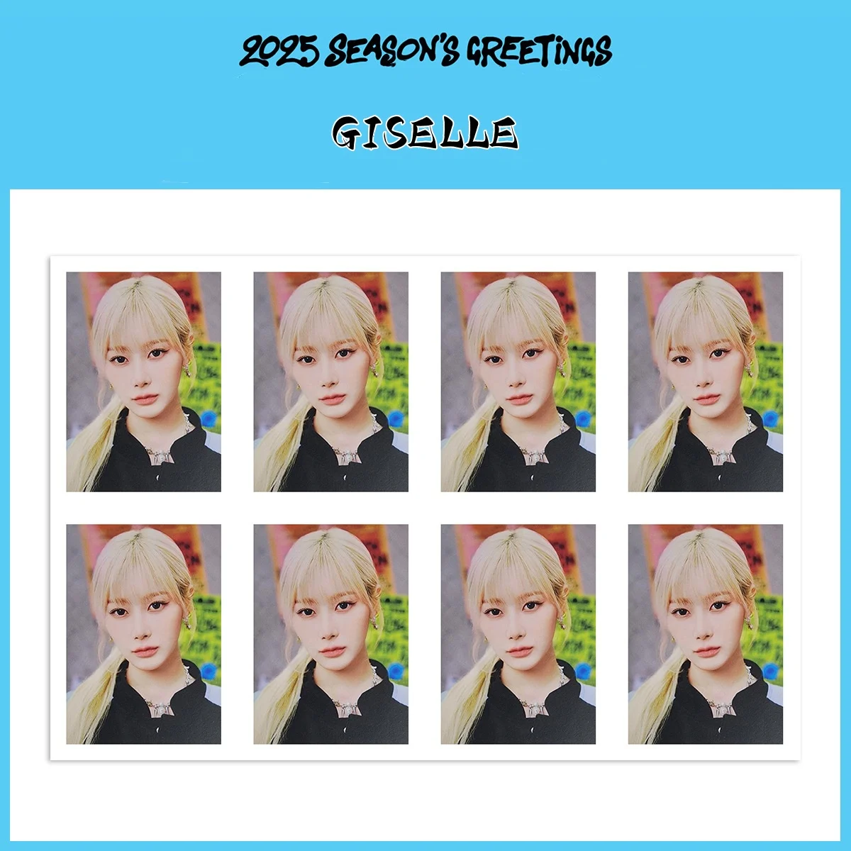 Фото KPOP 2025 СЕЗОНОВЫЕ РЫЧКИ ГИСТЕЛЬ КАРИНА ID Card Радиоуправляемая фотобумага Один дюйм Фото на паспорт ЗИМА NINGNING Коллекционная карта для фанатов №2