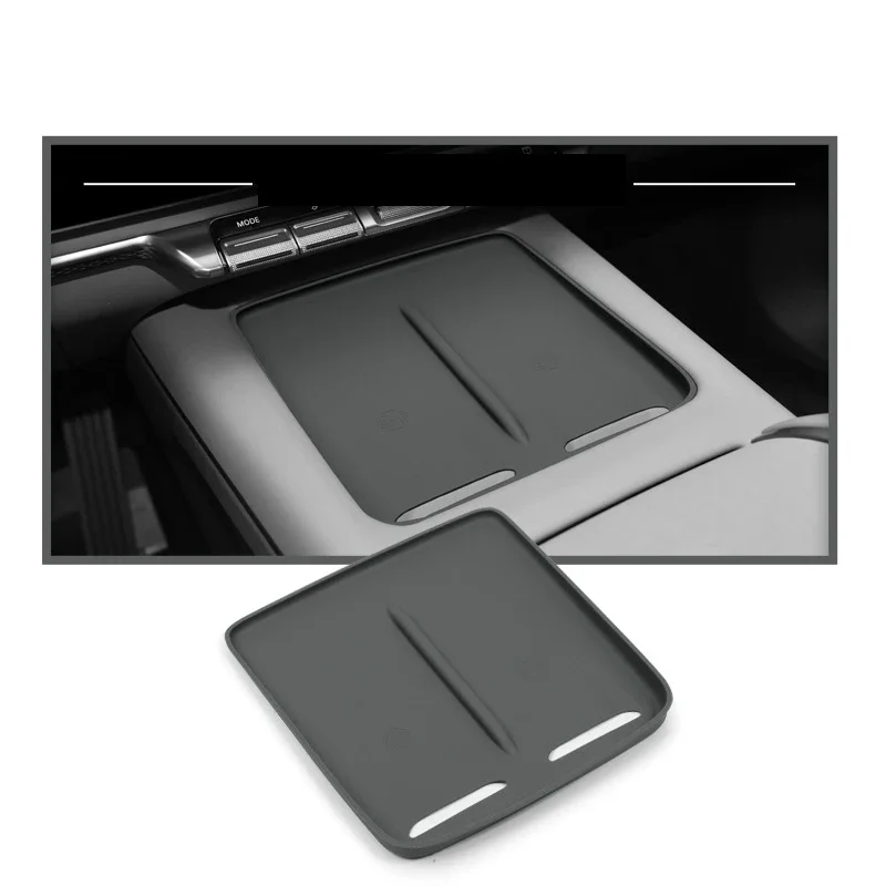 

Для Zeekr 7X 2024 2025 автомобильный Стайлинг с центральным управлением, беспроводная зарядка, силиконовый коврик, центральное хранилище, пылезащитный коврик, аксессуары