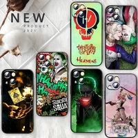 joker and harley fashion for apple iphone 13 12 mini 11 xs pro max x xr 8 7 6 plus se 2020 5 funda capa black phone case