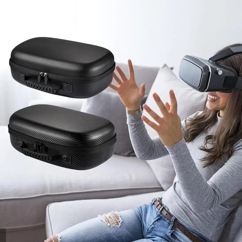 

Защитная сумка из искусственной кожи для Pico4 VR, аксессуары для Pico4 VR, Дорожный Чехол для переноски, портативный жесткий ящик, сумка для хранен...