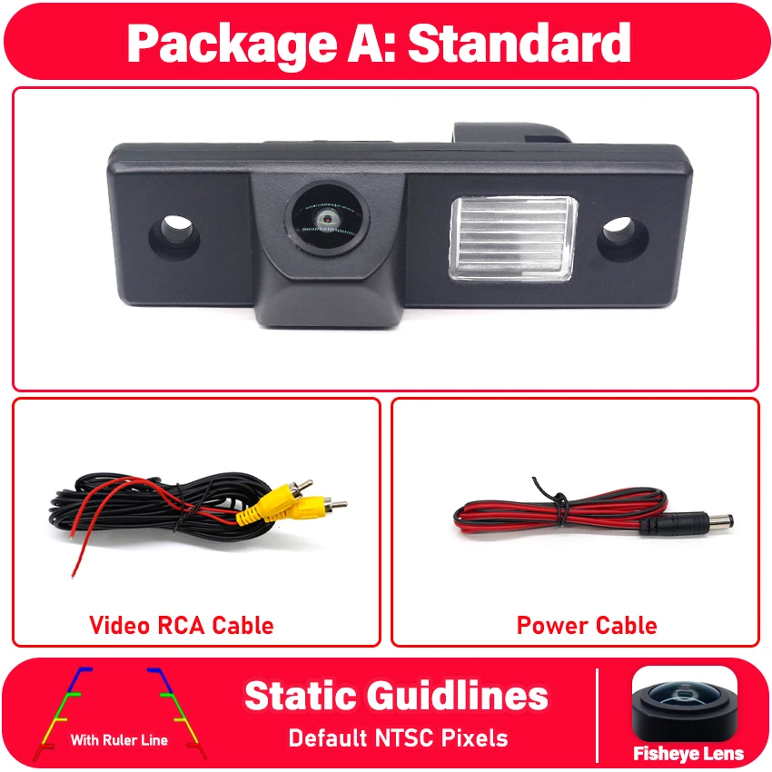 

Камера заднего вида CCD HD Fisheye для Chevrolet Orlando 2010-2018 с монитором для парковки