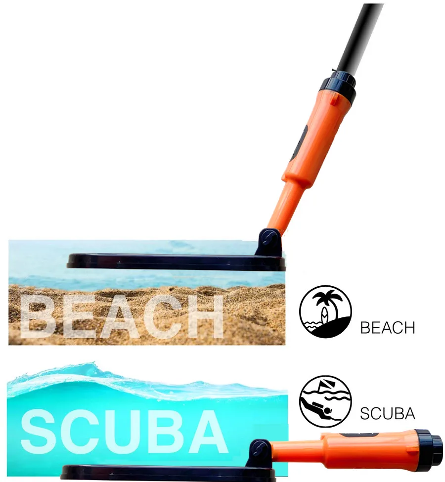 Водонепроницаемый погружной металлоискатель складная версия импульсная