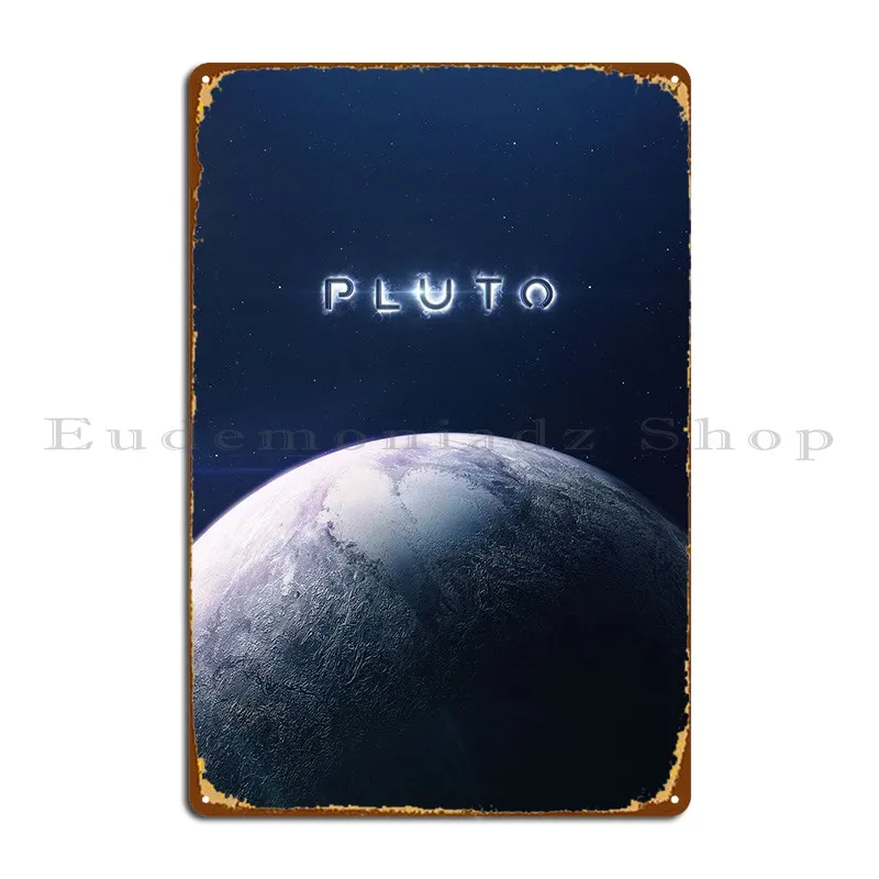 

Плакат Pluto для близкого металлического налета, настенный плакат, табличка, персонаж, настенная пещера, жестяной плакат