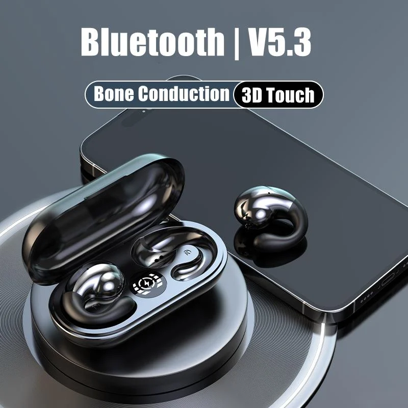 

2023 NEW TWS Wireless Bluetooth Earphone Bone Conduction Earbuds Waterproof Sports Headsets 9D HIFI Noise Reduction Headphones