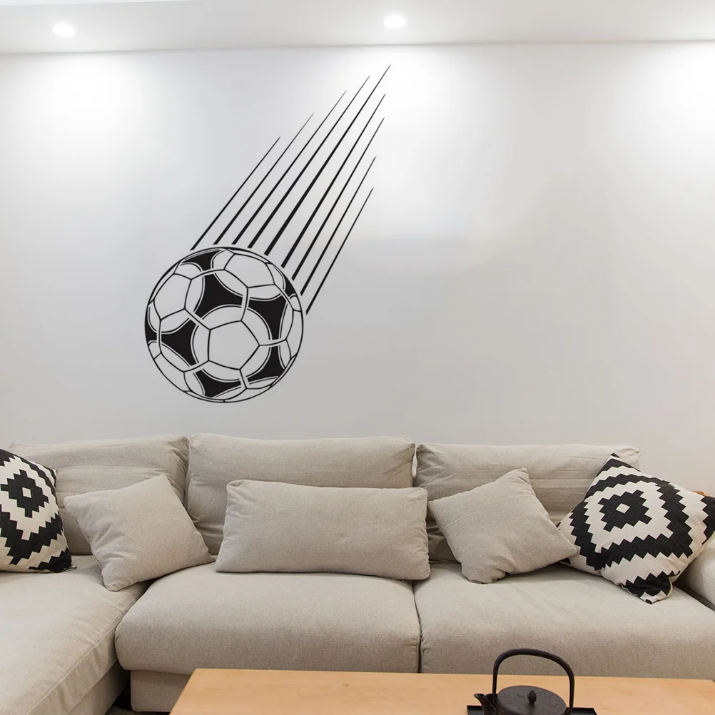 

Wall Football Decal Sticker Background Door Removable Decor Diysoccer Muralwindow Signs Adhesive Pvc