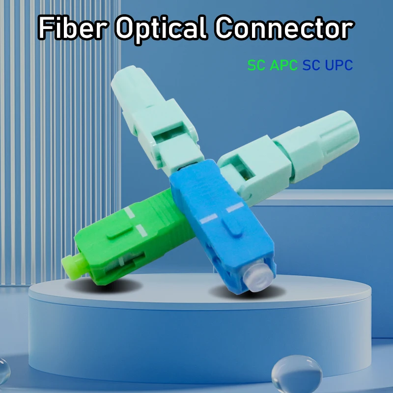 

Fiber Fast Connector, SC APC Connector UPC Cold Connection FTTH Tool, Embedded Fiber Optic Connector 50Pcs, 100Pcs, 200Pcs