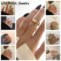 lostsoul new trendy accessories hip hop cold style personality wide open index finger joint ring for women fashion jewelry gifts