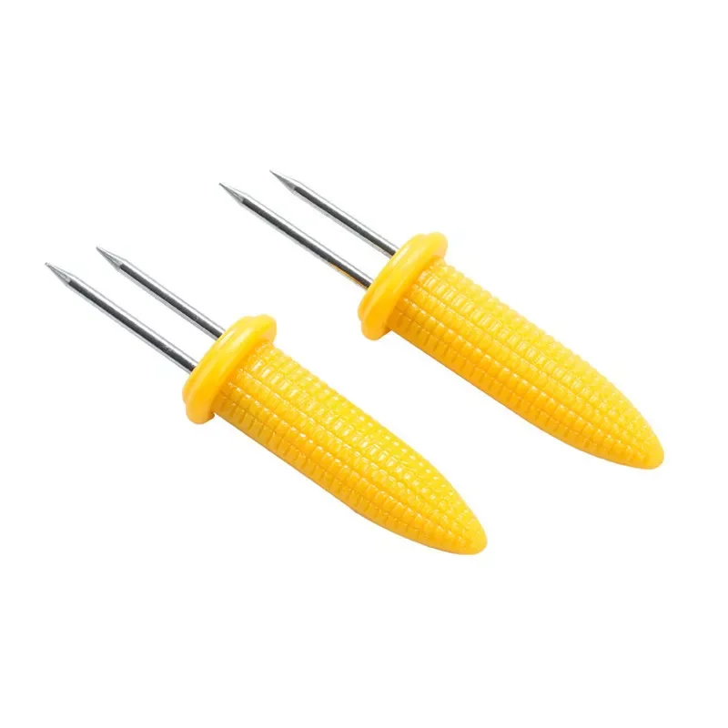 

12PCS Corn on The Cob Holders Stainless Steel BBQ Prongs Skewers Forks Party Grilling Bbq Tools