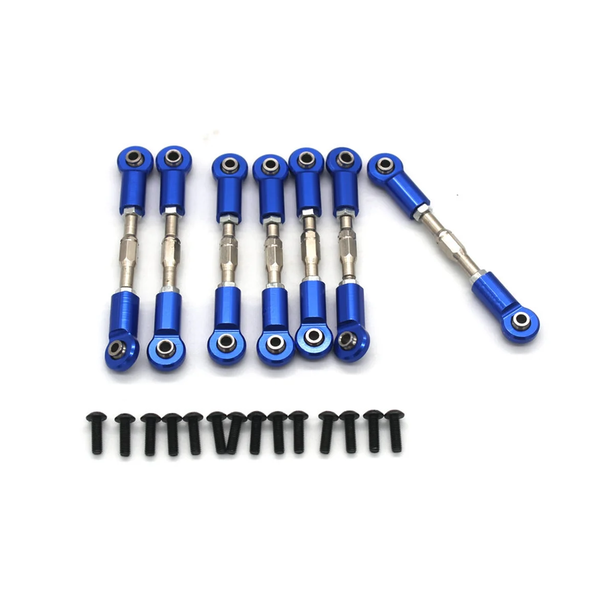 

Metal Front and Rear Link Set Steering Rod Servo Rod for ZD Racing DBX-10 DBX10 1/10 RC Car Upgrades Parts,Blue