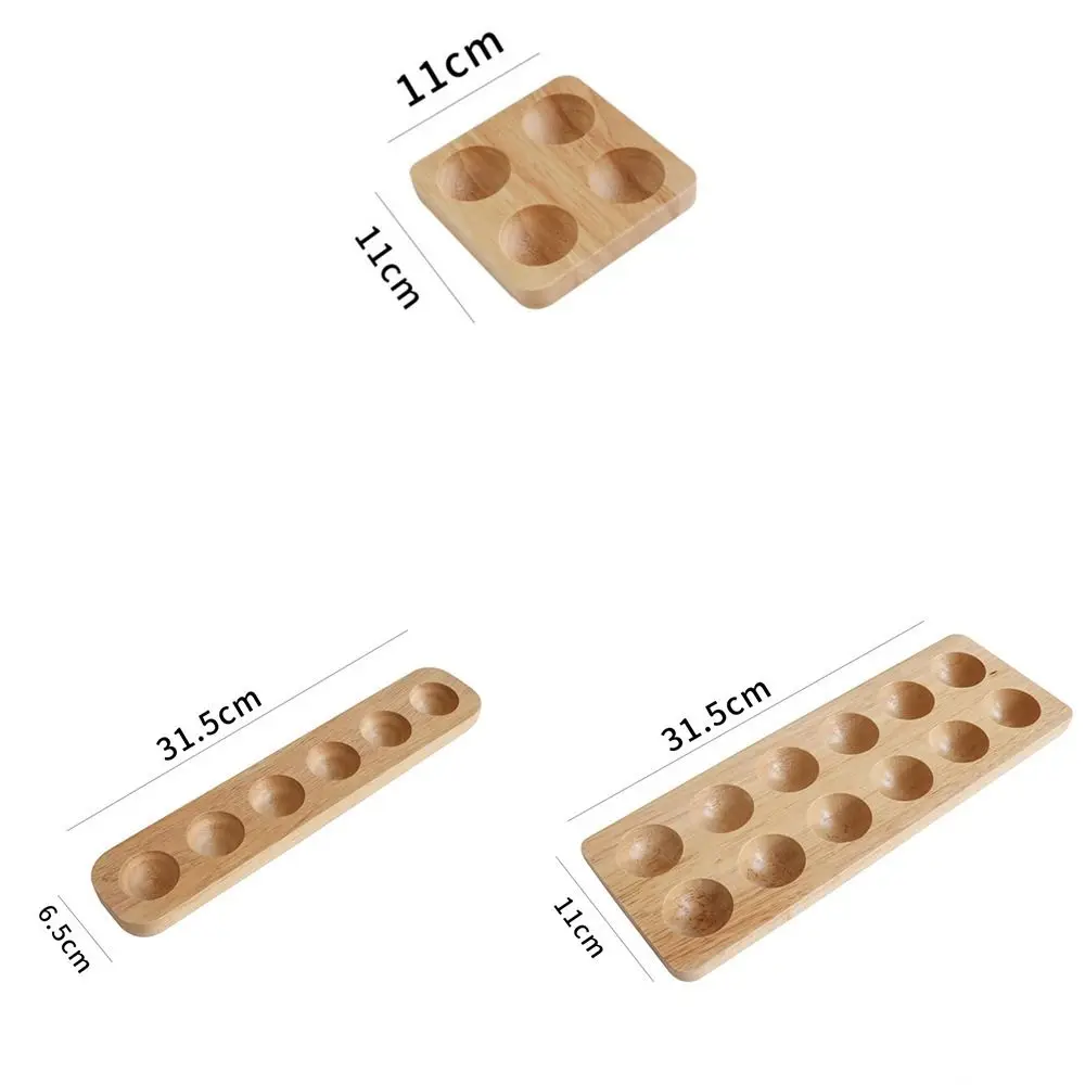 Деревянный Поднос Для Яиц В Японском Стиле С Несколькими Отделениями.