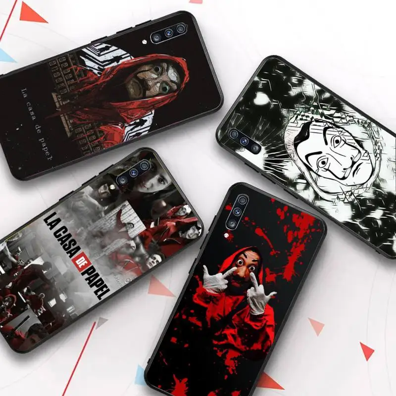 

Money Heist House Paper La Phone Case for Samsung A51 01 50 71 21S 70 31 40 30 10 20 S E 11 91 A7 A8 2018