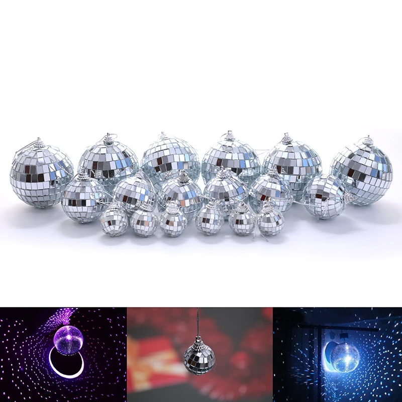 

6 шт., новогодние зеркальные мини-шарики 3 см, 5 см, 7 см