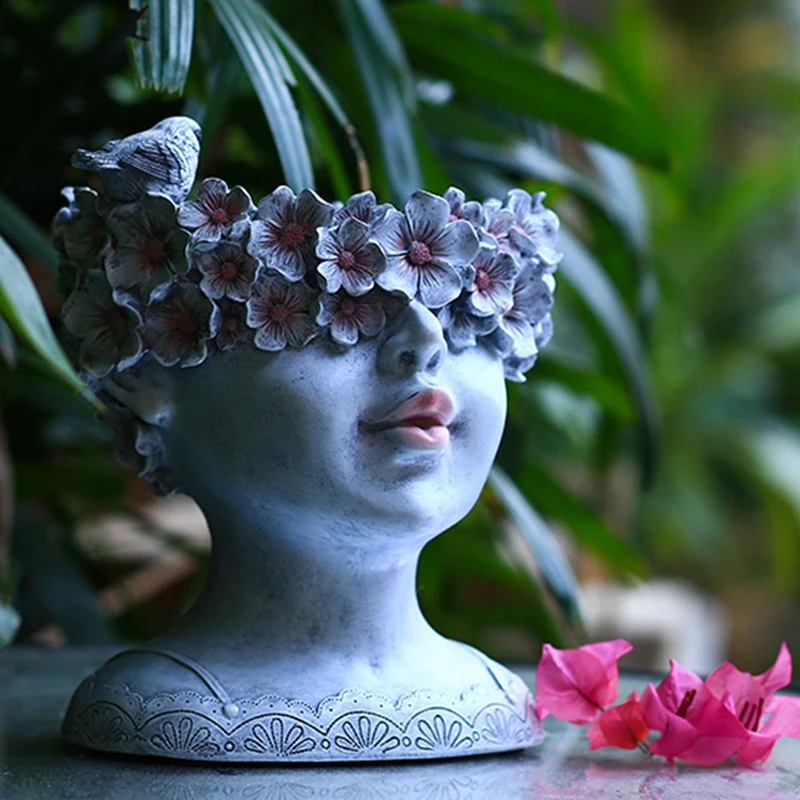 Садовые стойки на солнечной энергии садовые статуи маленьких девочек кормушка