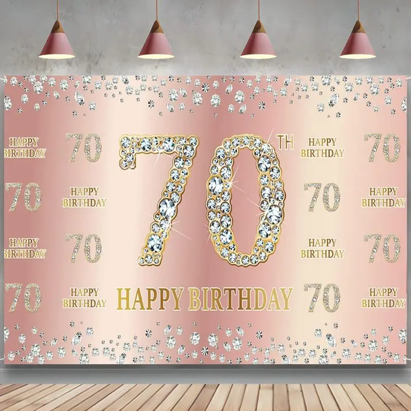 

Фон для фотосъемки с надписью «Happy 70»