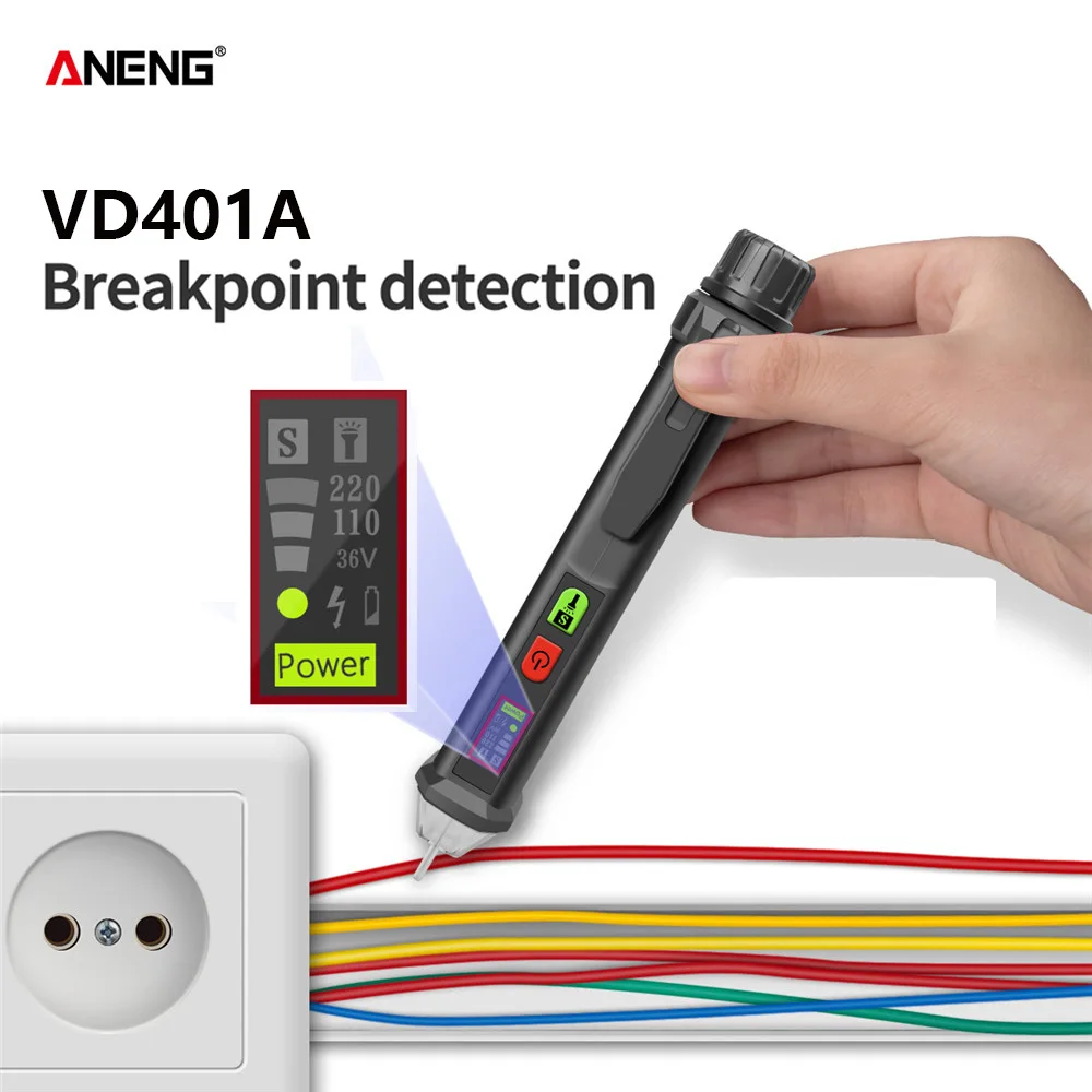 

ANENG VD410A вольтметр цифровой тестер индикатор напряжения тестер напряжения Цифровые датчики напряжения переменного/постоянного тока умная б...
