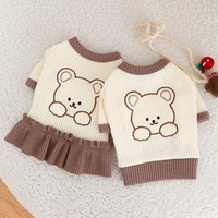 cute couple dog clothes for dresses pet shirt waffle cat dog puppy clothing for dogs chihuahua yorkie dog clothes for small dogs