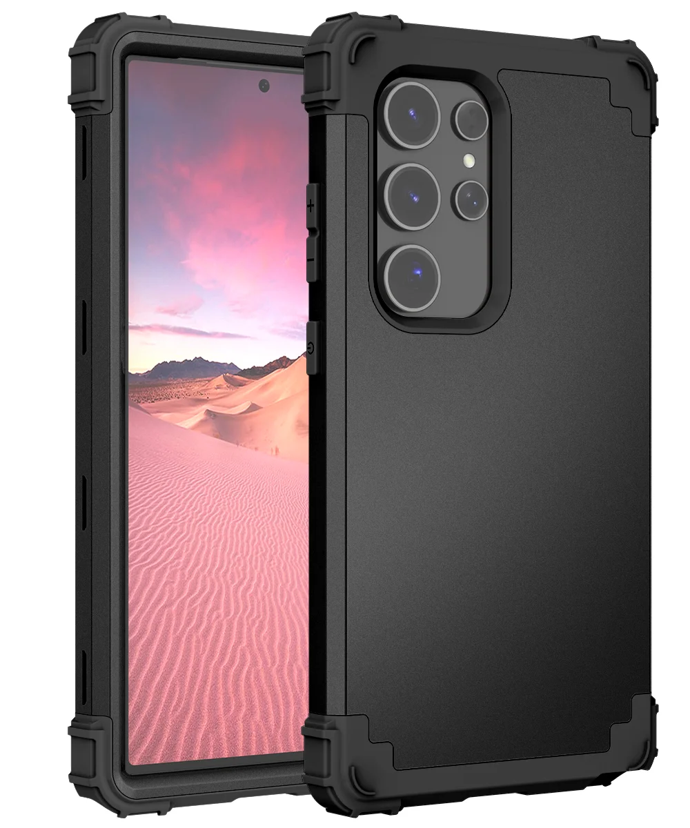 Прочный противоударный чехол для телефона 3 в 1 Samsung Galaxy S24 Ultra S23 S22 S21 S20 FE S10 Plus Note 10