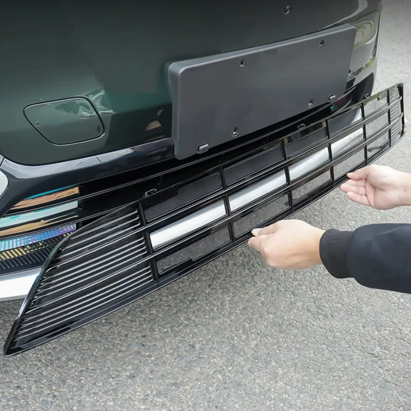 Фото Модифицированная передняя защитная сетка от насекомых из ABS для GEELY STARRAY EX5 EMi 2025-2026, центральная решетка воздухозаборника переднего бампера автомобиля №5