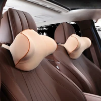 automotive headrest car seat memory foam waist cushion car neck pillow a pair of car pillows neck pillow